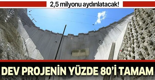 Yusufeli Barajı’nda sona doğru! Tamamlandığında Türkiye’nin en büyüğü olacak!