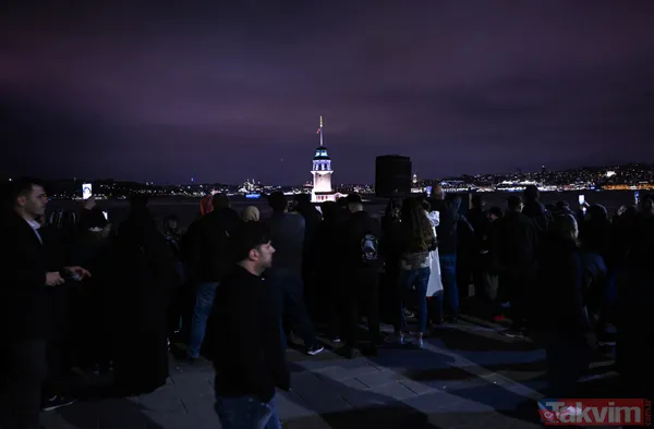 Boğaz incisine kavuştu! "Kız Kulesi ışık ve lazer şovuyla açıldı" - 13