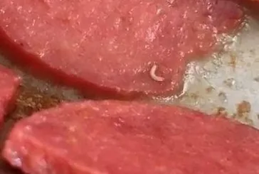 Mide bulandıran görüntü! İçinden kurtçuk fışkırdı