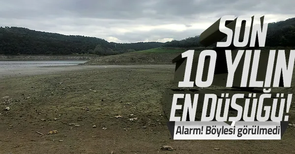 Alibeyköy Barajı alarm veriyor! Son 10 yılın en düşüğü! İstanbul'da barajlarda son durum ne?-1