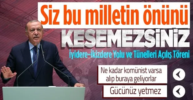 Son dakika! Başkan Erdoğan’dan Rize İyidere-İkizdere Yolu ve Tünelleri Açılış Töreni’nde önemli açıklamalar