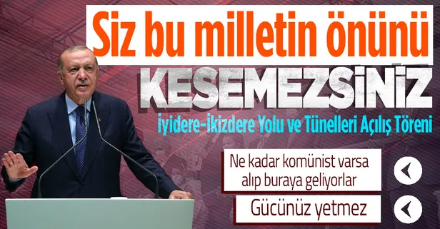 Son dakika! Başkan Erdoğan'dan Rize İyidere-İkizdere Yolu ve Tünelleri Açılış Töreni'nde önemli açıklamalar