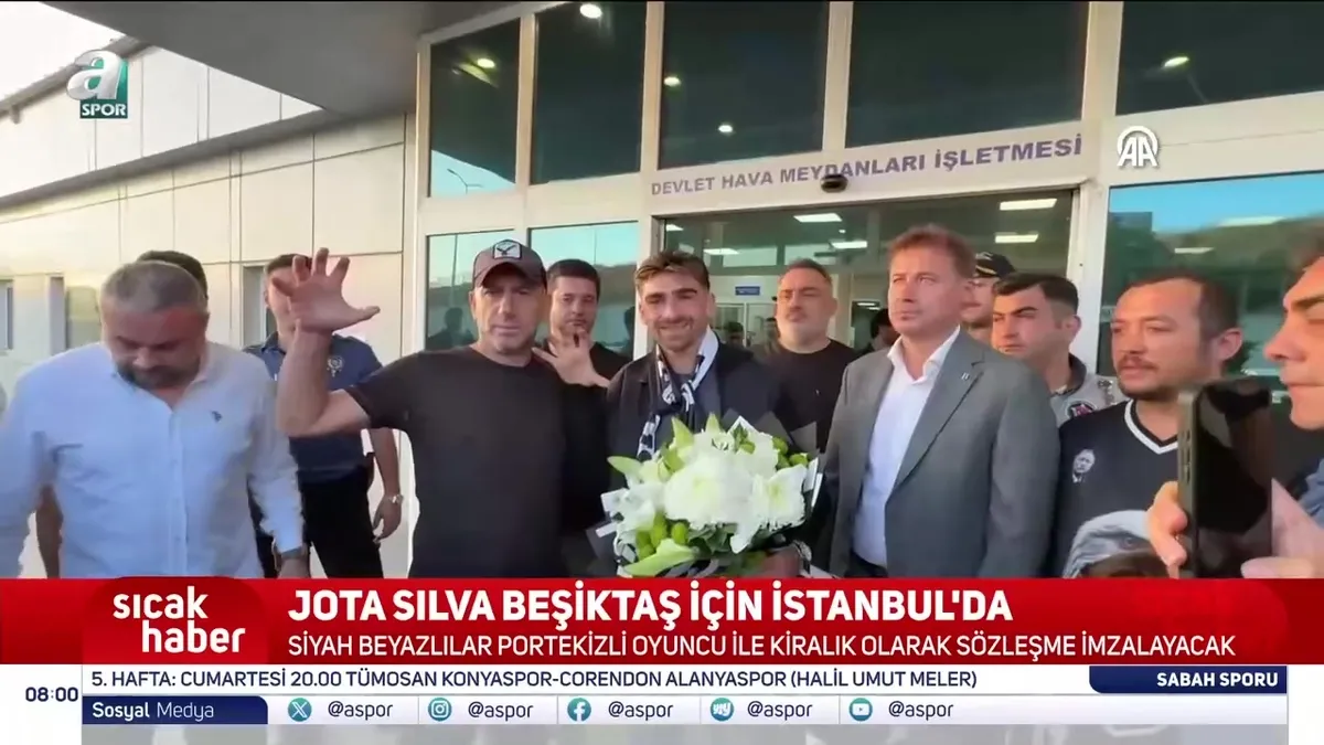 Jota Silva Beşiktaş için İstanbul'da