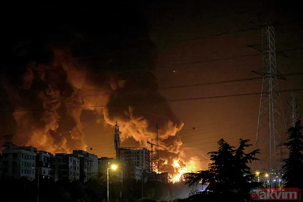 İsrail kentleri alev alev! Balistik ve hipersonikler Demir Kubbe'yi kevgir etti... Füze yağmuru Mersin'den bile görüntülendi - 41