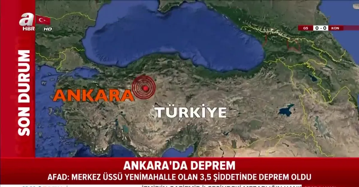 Son dakika: Ankara'da korkutan deprem!