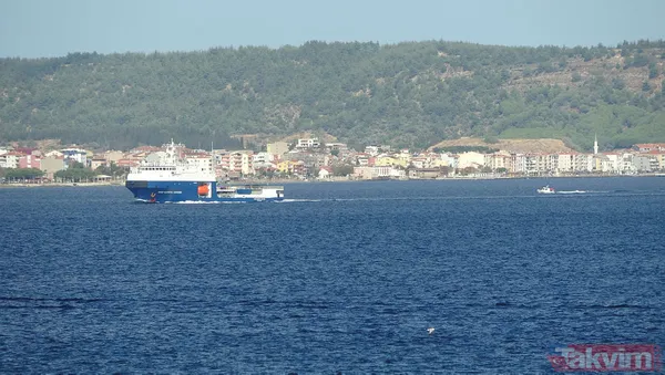 Rus Donanmasına ait deniz yakıt ikmal tankeri, Çanakkale Boğazı'ndan geçti - 3