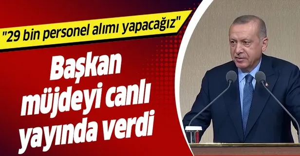 Son dakika... Başkan Recep Tayyip Erdoğan’dan sağlık çalışanlarına istihdam müjdesi