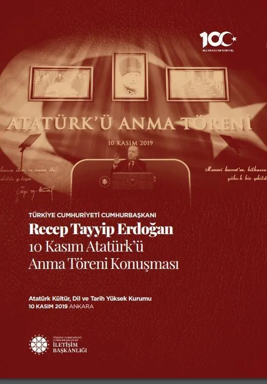 Başkan Erdoğan’ın Atatürk’ü Anma Töreninde yaptığı konuşma kitapçık haline getirildi-1