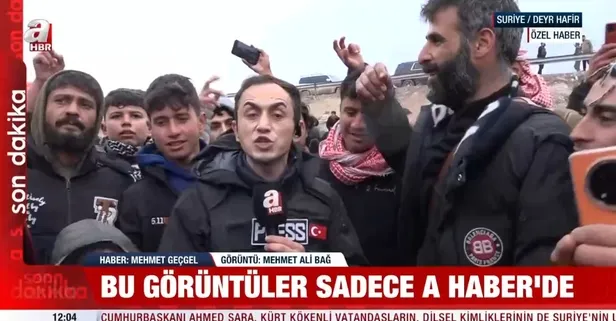 Deyr Hafir'de tekbir sesleri! Suriyelilerden Türkiye'ye ve Başkan Erdoğan'a özel teşekkür