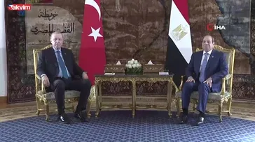 Erdoğan Sisi ile görüştü!