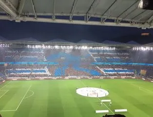 Trabzonspor tribünlerinden müthiş koreografi