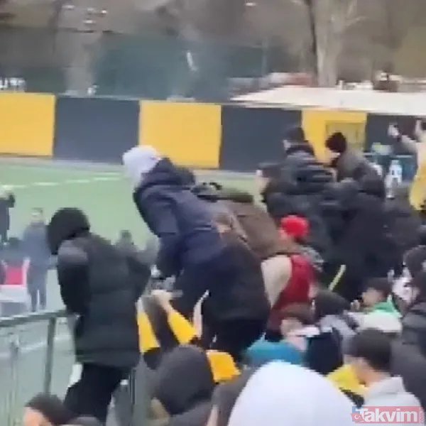 Amatör maçta taraftar sahaya daldı ortalık ringe döndü! Tekme tokat yumruk... O anlar kamerada - 8