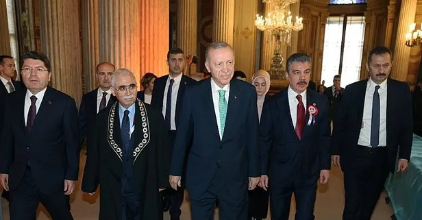 Başkan Erdoğan 63. kuruluş yıl dönümünde Anayasa Mahkemesi Başkanı Kadir Özkaya’yı kabul etti | Dikkat çeken katılım