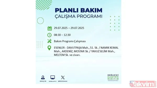 Bugün İstanbul'da elektrik ve su kesintisi var mı? BEDAŞ ve İSKİ duyurdu: Hangi ilçeler etkilenecek? - 24
