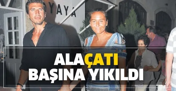 Alaçatı başına yıkıldı