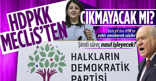 Son dakika: Anayasa Mahkemesi HDP'ye kapatma davası iddianamesini reddetti! MHP lideri Devlet Bahçeli'den çok sert tepki