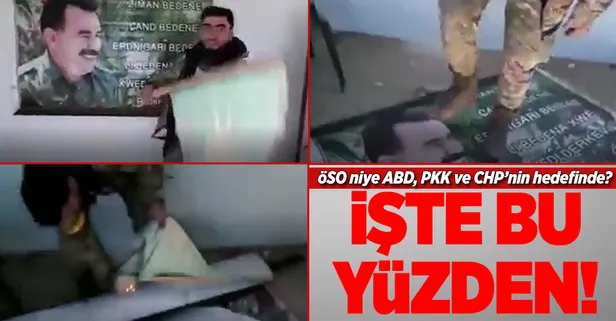 ÖSO mensubu Öcalan'ın posterini yaktı