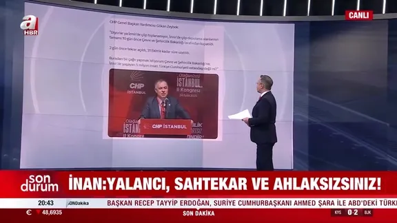 AK Parti Genel Sekreteri İnan’dan Gökan Zeybek’in açıklamalarına tepki: İzmir’i çöp dağlarına mahkum eden sizsiniz