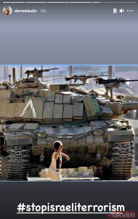 İsrail’e tepkiler çığ gibi büyüdü! Sanat camiasından paylaşımlar art arda geldi “Çocuklara zulmedilen bu dünyaya lanet olsun” - 16