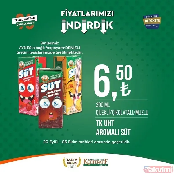 Tarım Kredi 5 Ekim FİYAT LİSTESİ 2023! Kooperatif marketlerinde indirimlerin son günü! Kırmızı mercimek 22.25, tost peyniri 59. 90... - 28