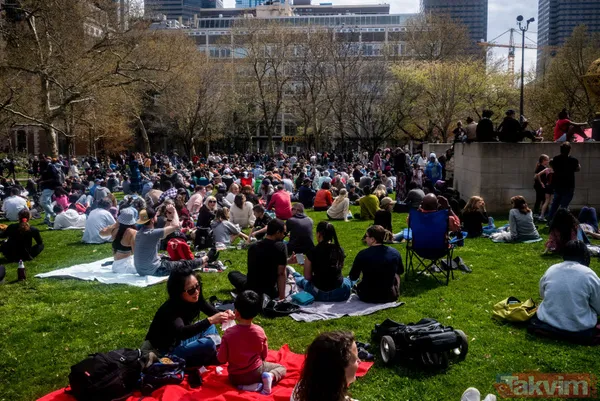 2024 yılının ilk tam Güneş tutulması ABD'de gerçekleşti | Milyonlarca kişi yakından takip etti! İşte o renkli anlar... - 34