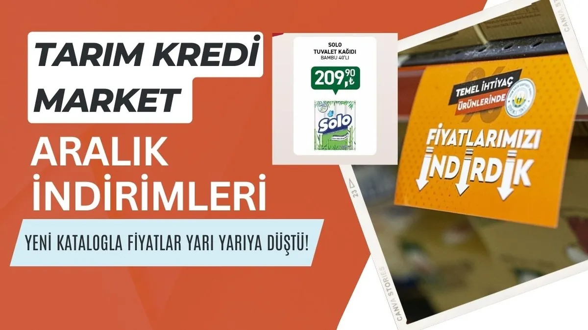 Tarım Kredi Market 9 günlük indirim şenliği başladı! Süzme peynir 124,90 TL, TK Tam yağlı doğal yoğurt 49,90 TL’ye düştü