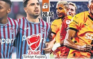 Trabzonspor ile Galatasaray Ziraat Türkiye Kupası’nın sahibi olmak için savaşacak! Dev maç ATV’de