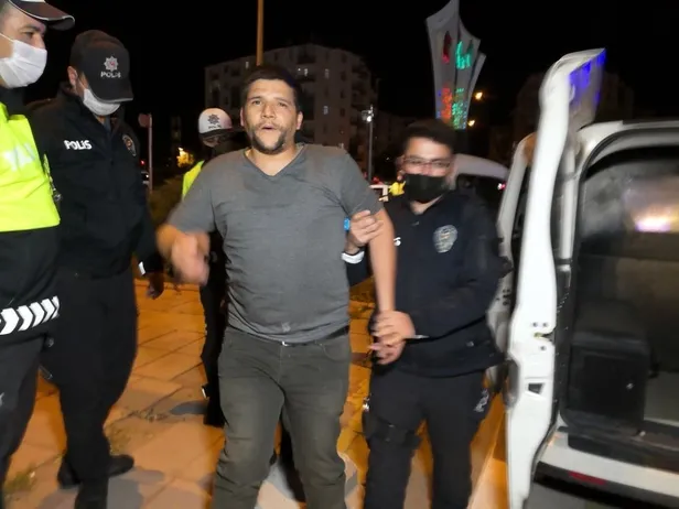 SON DAKİKA: Kısıtlamayı ihlal eden alkollü sürücü polise hakaret edip basına saldırdı-3
