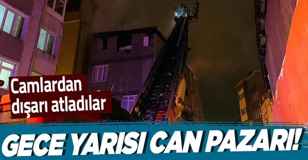 Son dakika: Zeytinburnu’ndan gece yarısı can pazarı! Canları kurtarmak için camlardan atladılar
