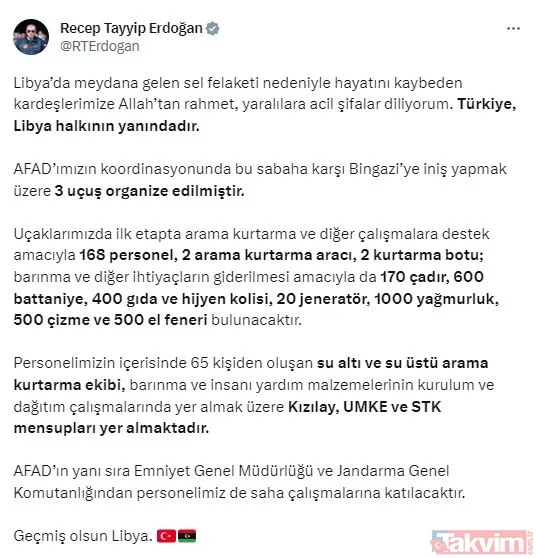 Libya'da sel felaketi! Hayatını kaybedenlerin sayısı yükseliyor - 10