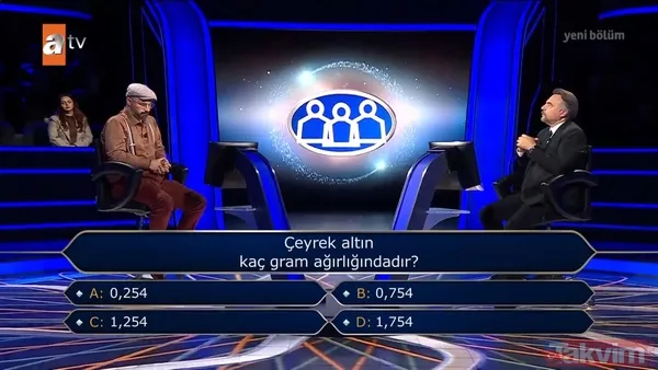 Milyoner’de altın sorusu gündem oldu: Çeyrek altın gerçekte kaç gram? - 1