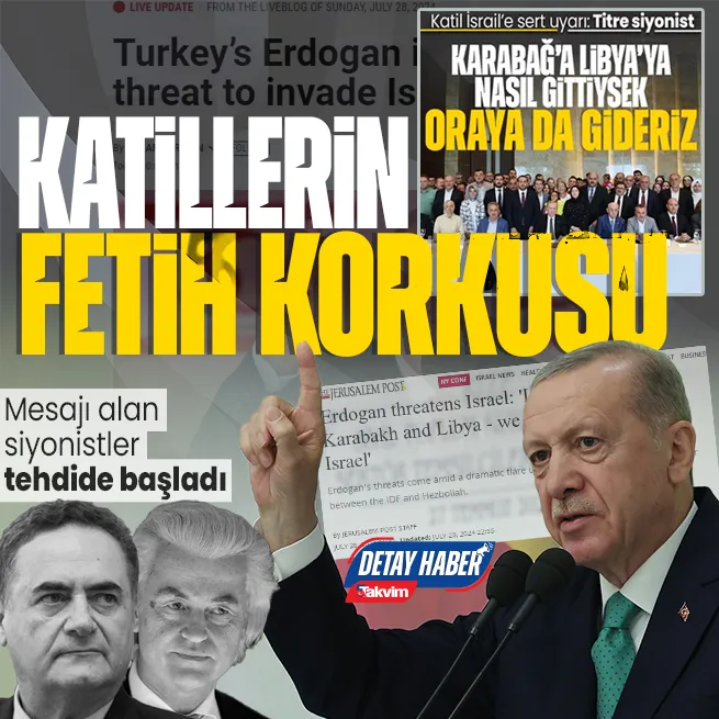 Başkan Erdoğanın resti sonrası siyonistleri korku sardı! İsrail Dışişleri Bakanı Katzdan alçak tehdit