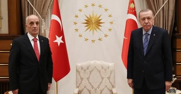 Başkan Erdoğan, TÜRK-İŞ Başkanı Atalay’ı kabul etti