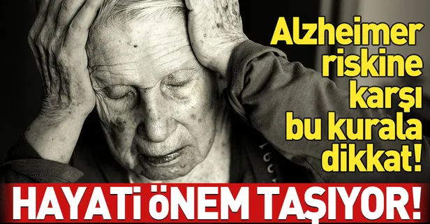 Alzheimer riski kiloyla birlikte artıyor