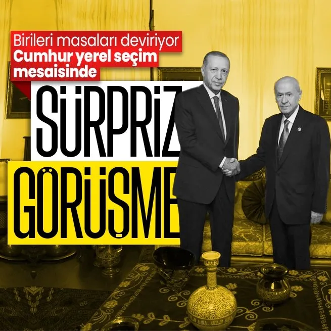 Başkan Erdoğan ile MHP lideri Devlet Bahçeliden sürpriz görüşme!