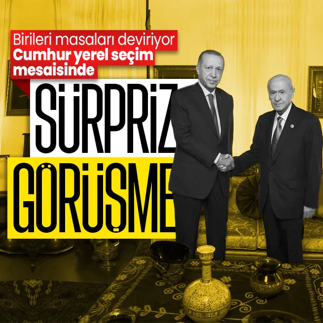 Başkan Erdoğan ile MHP lideri Devlet Bahçeliden sürpriz görüşme!
