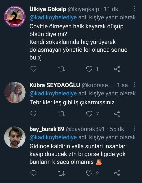 CHP'li Kadıköy Belediyesi vatandaşla dalga geçiyor! Kırık dökük kaldırımı 'tamir ettik' diye sundular-6