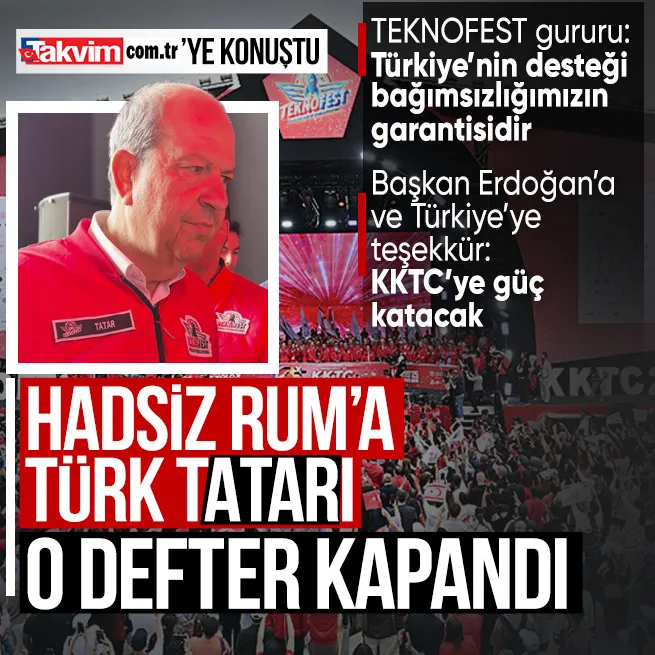 KKTC Cumhurbaşkanı Ersin Tatar Takvime konuştu! Başkan Erdoğanı hedef alan Rum lider Nikos Hristodulidis’e ayar: O defter kapandı