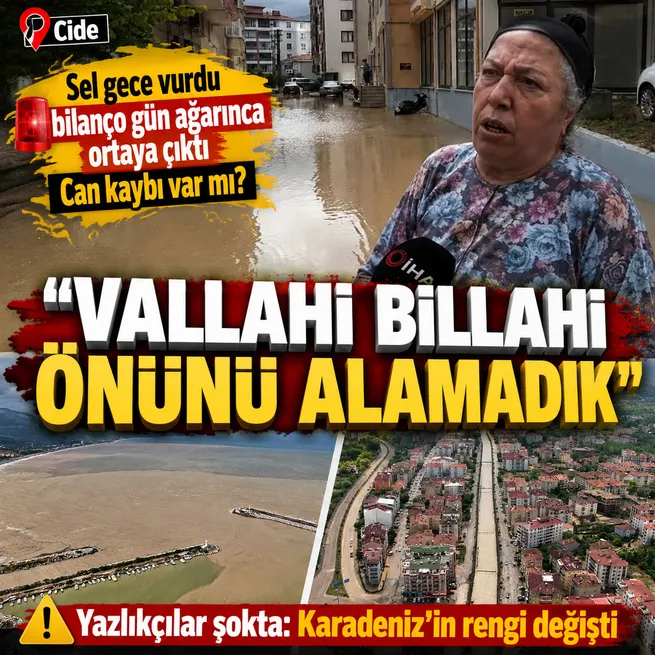Kastamonu Cide’yi sağanak vurdu: Devrekani Çayı taştı, ev ve iş yerini su bastı