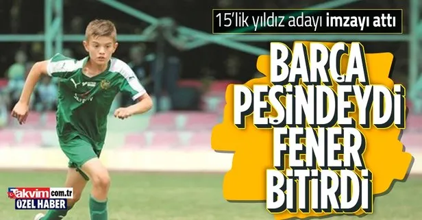 Fenerbahçe geleceğin yıldızını bitirdi! Barça peşindeydi 15 yaşındaki isim imzayı attı