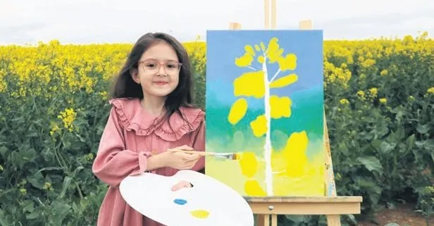 Tekirdağ’da 8 yaşındaki ressam 3. sergisini açmaya hazırlanıyor!