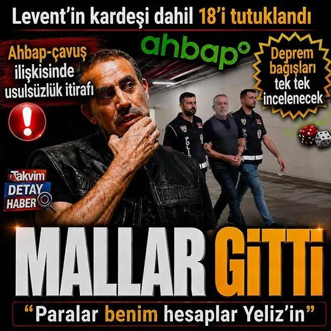 Haluk Levent ifadesinde resmen itiraf etti: Usulsüzlük yaptım! AHBAPın mal varlıklarına el konuldu! 4 tutuklama daha