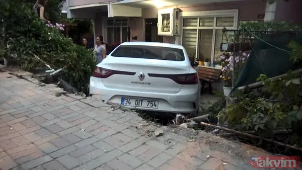 SON DAKİKA: İstanbul Avcılar'da otomobil bahçeye girdi: Dede ve torun 5 dakikayla kurtuldu! Dehşet anları kamerada - 9