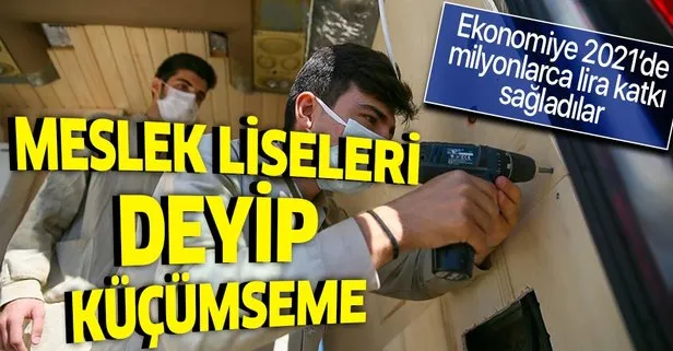 Meslek liselerinden ekonomiye milyonlarca lira katkı