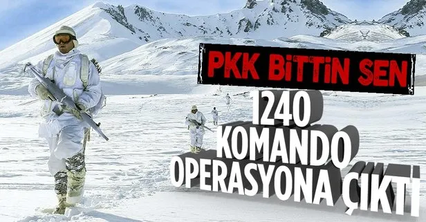 PKK'ya bir dev operasyon daha! Eren Kış-4 1240 personelle başlatıldı