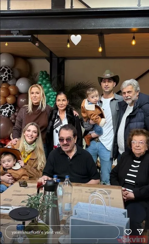 İbrahim Tatlıses’in torunları 1 yaşında! İdo Tatlıses ve Yasemin Şefkatli tüm aileyi bir araya topladı! - 6