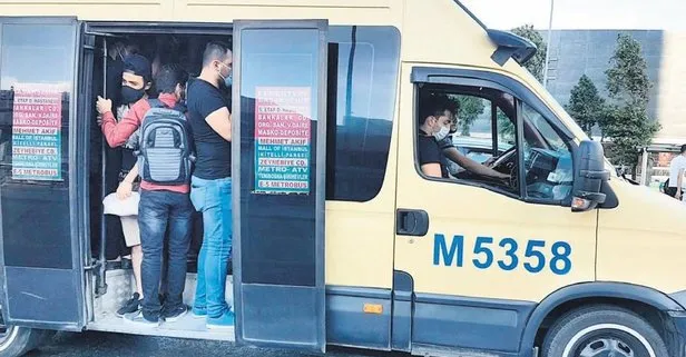 Minibüs şoförleri WhatsApp’tan haberleşip polis denetiminden kurtuldu, araçları tıka basa doldurdu!