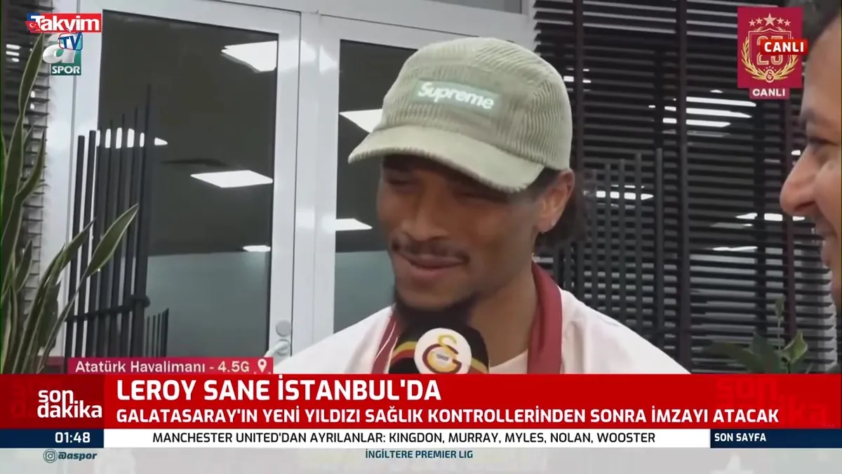 Leroy Sane İstanbul'da