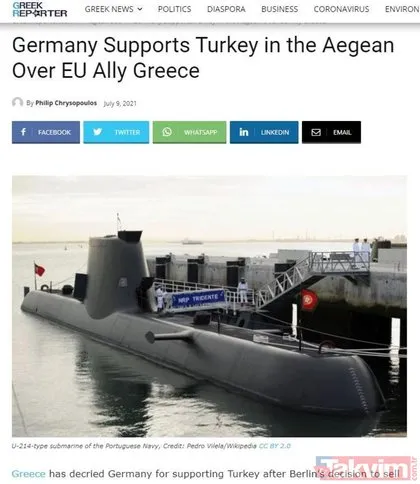Yunan tir tir titriyor! Manşetten verdiler: ’Almanya Yunanistan’a karşı Türkiye’yi destekliyor’