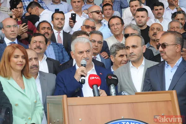 Binali Yıldırım havalimanı taksisinin direksiyonuna geçti - 16